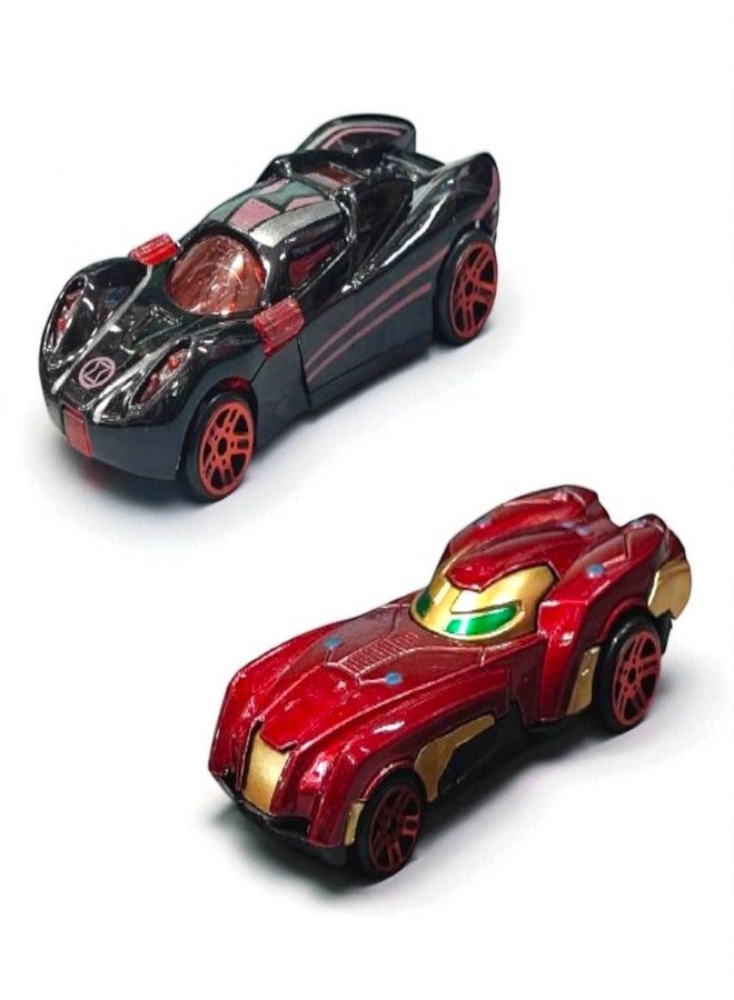 SARASI Super Hero Theme Cars Diecast Metal Toy Car Play Set for Kids (Multicolor, Pack of: 5) - Image 4